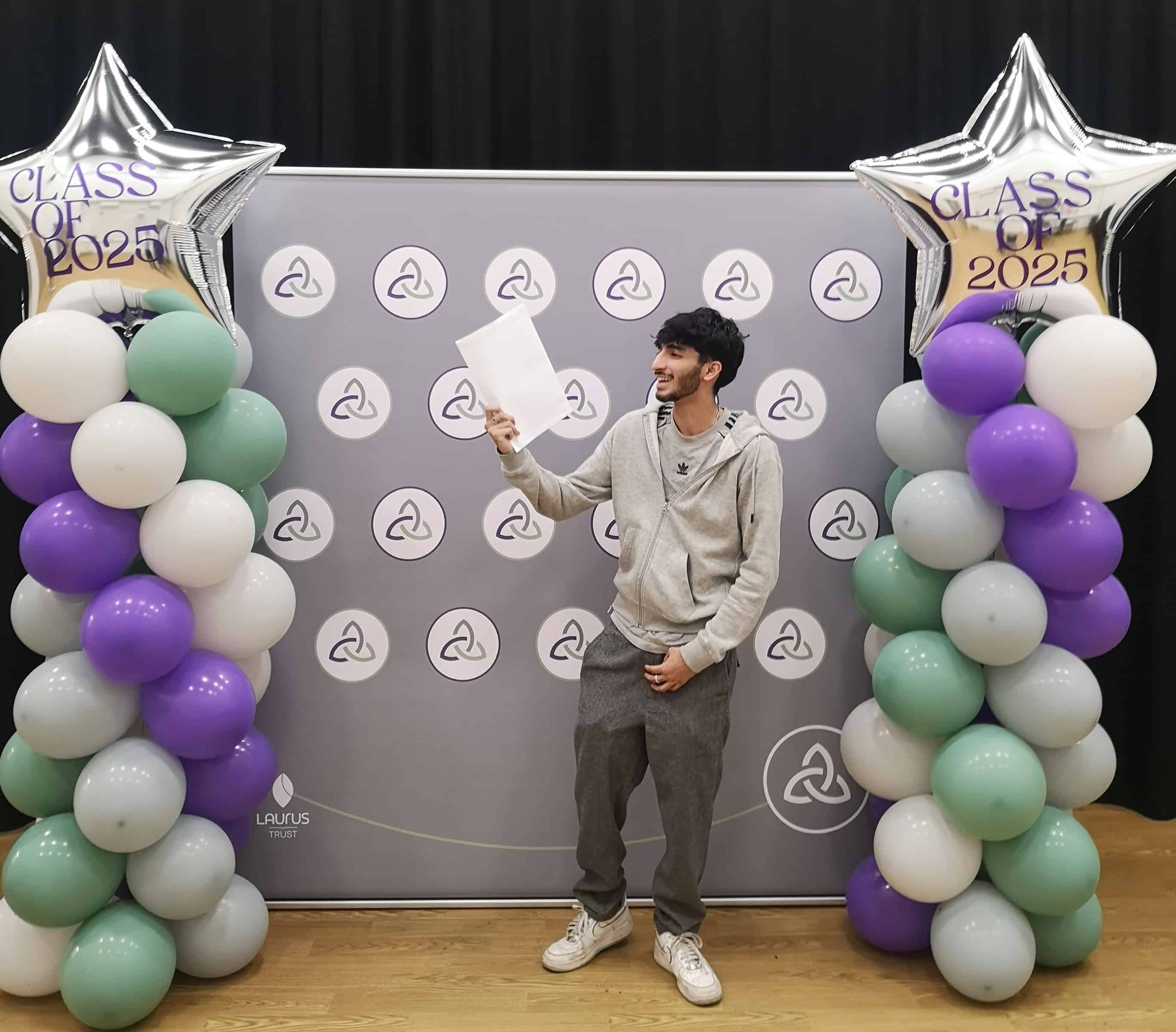 Hadi (pictured) joined Laurus Ryecroft in Year 13, and achieved exceptional results of AAB in just one academic year at the Sixth Form.