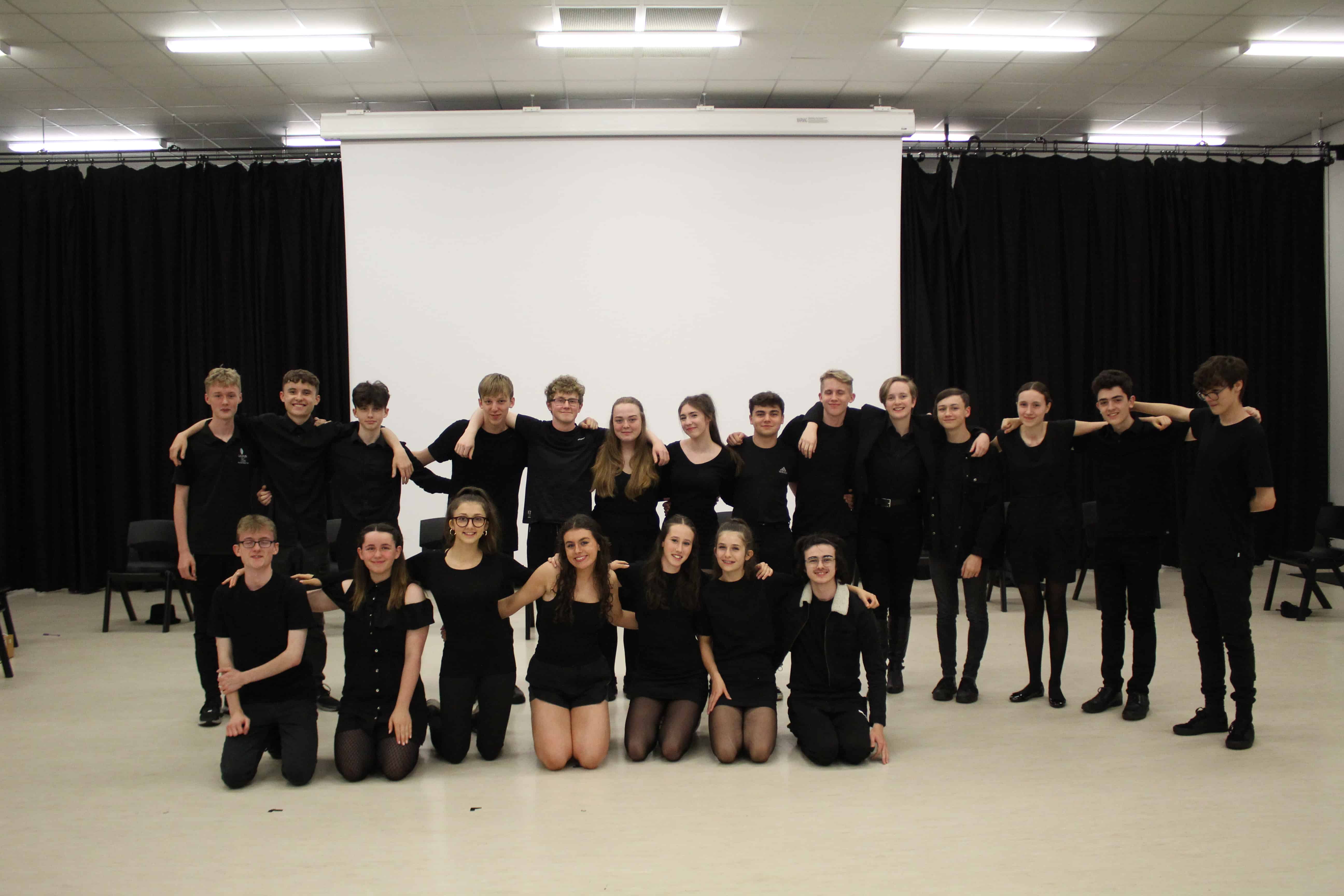 Students from Laurus Ryecroft involved in Laurus Limelights  join the wider Laurus Trust students for a group photo