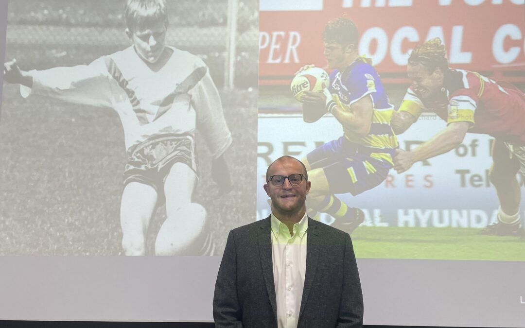 From Warrington Wolves to Managing Director: Sixth Form students hear from ex-Rugby player on his conversion into the business world.