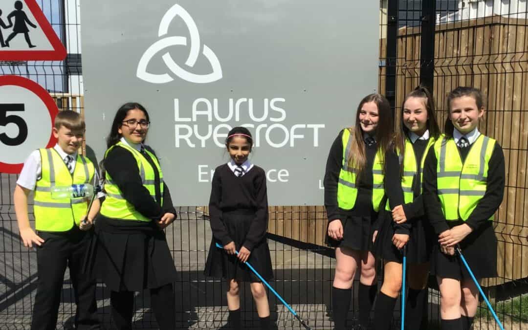 Our dedicated Laurus Litter Pickers are on patrol in the sunshine