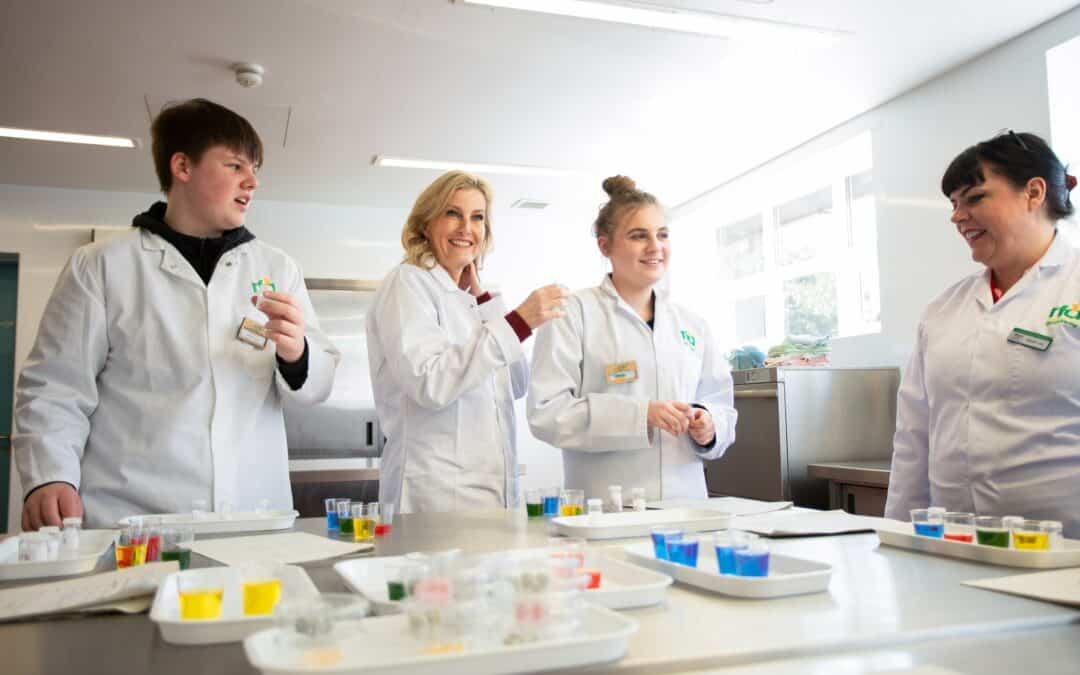 Laurus Ryecroft students take part in agri-food sessions with HRH Duchess of Edinburgh, Honorary President of LEAF Education