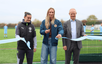 Celebrating the opening of the new 3G pitch and Club Ryecroft