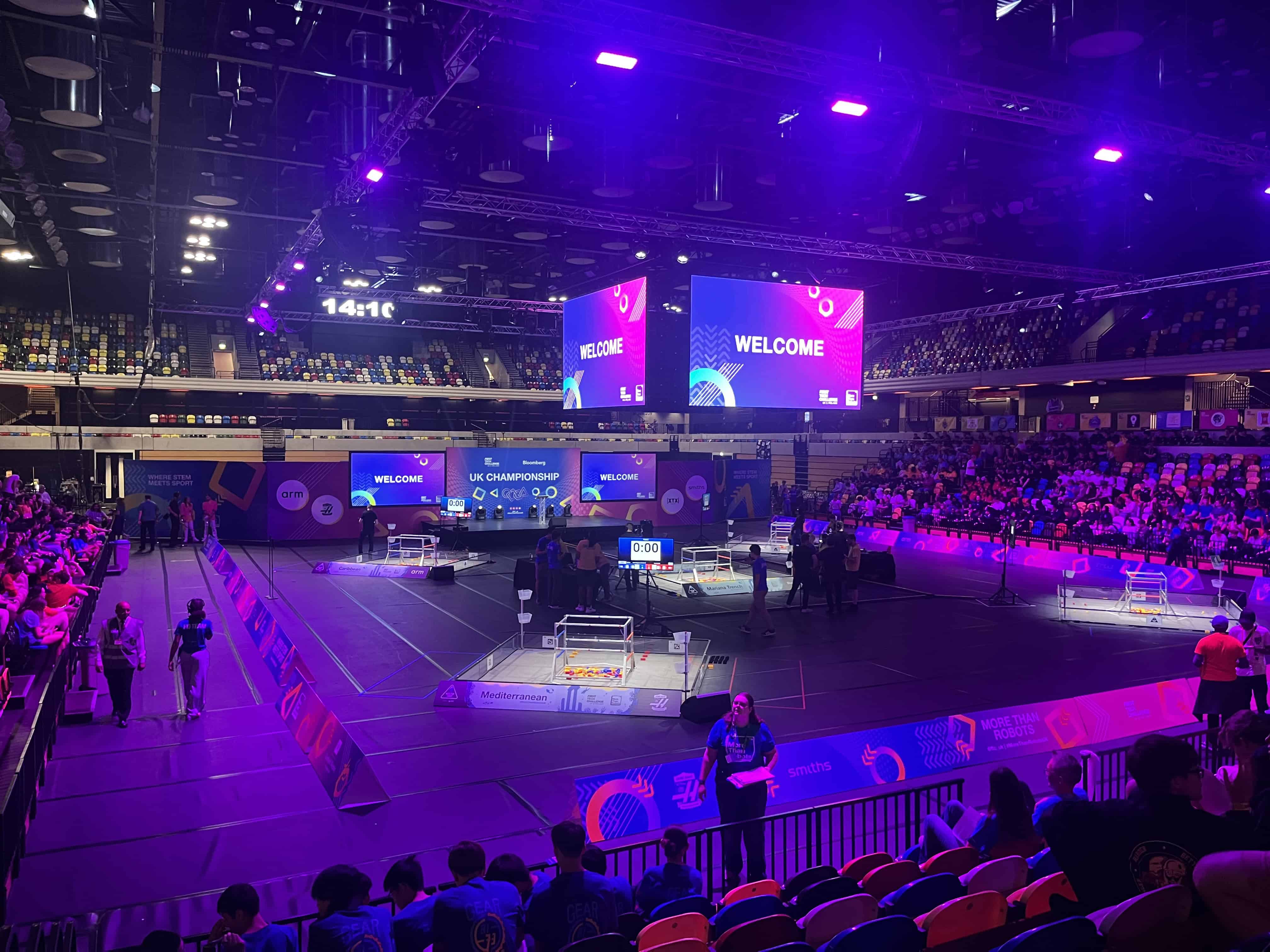 Laurus Ryecroft students attend the First Tech Challenge UK National Championships at London’s Copper Box Arena