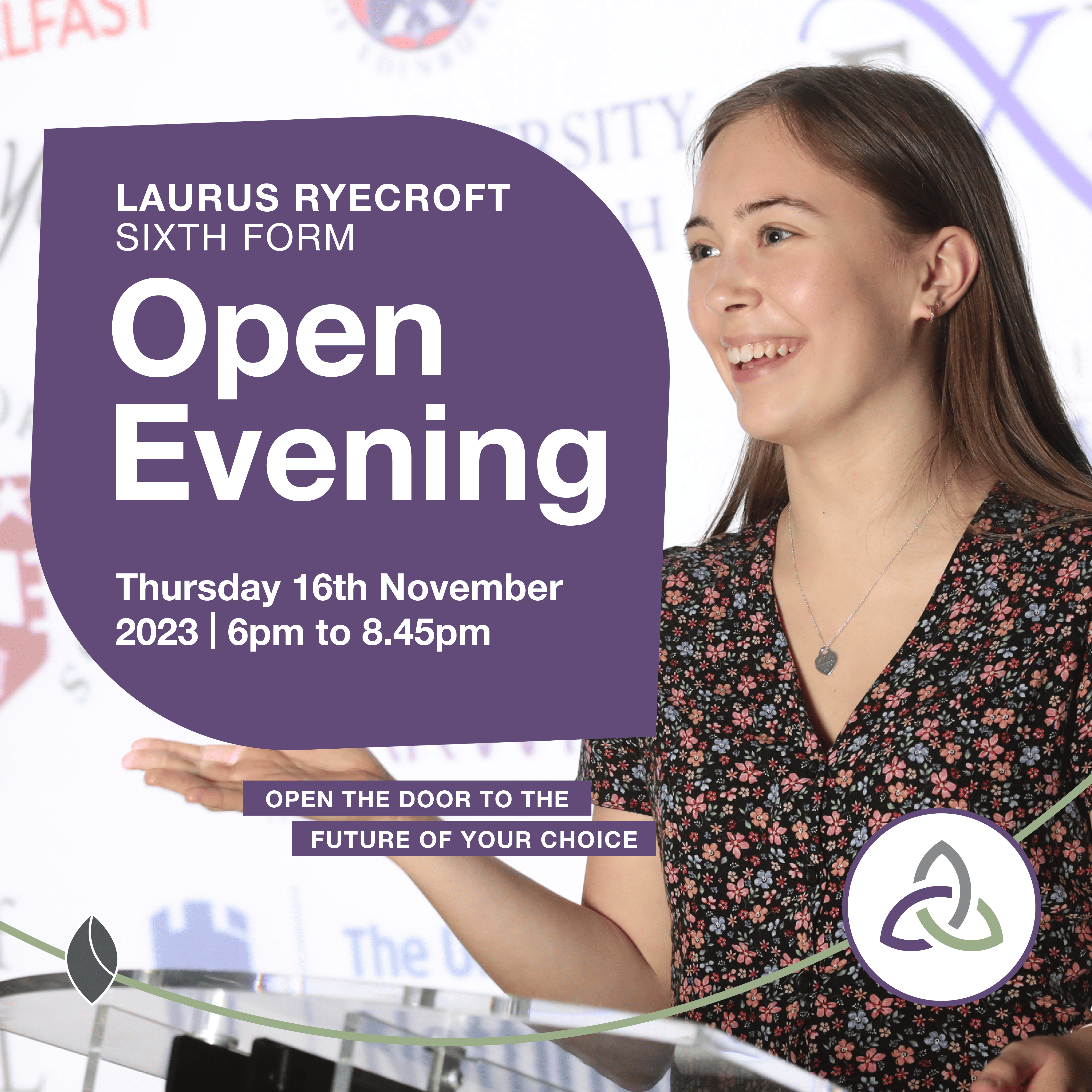 Laurus Ryecroft Sixth Form Open Evening Laurus Ryecroft